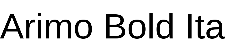 Arimo Bold Italic Yazı tipi ücretsiz indir